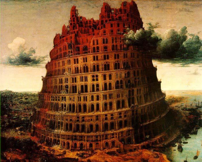 BRUEGEL, Pieter the Elder The Little Tower of Babel